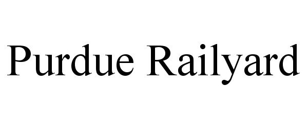 Trademark Logo PURDUE RAILYARD