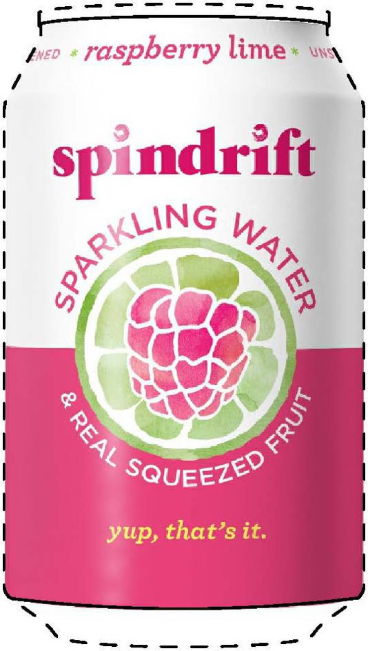  SPINDRIFT * RASPBERRY LIME * UNSWEETENED SPARKLING WATER &amp; REAL SQUEEZED FRUIT YUP, THAT'S IT.