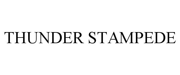 Trademark Logo THUNDER STAMPEDE
