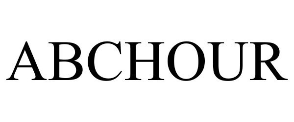 Trademark Logo ABCHOUR
