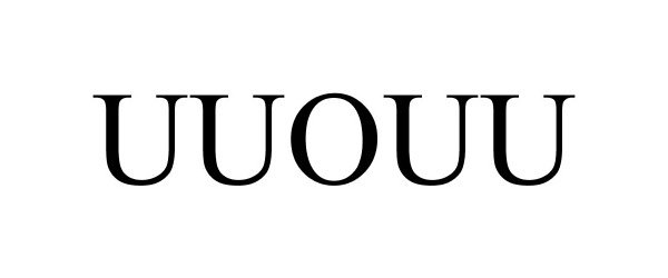 Trademark Logo UUOUU