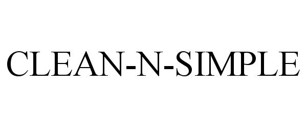 Trademark Logo CLEAN-N-SIMPLE