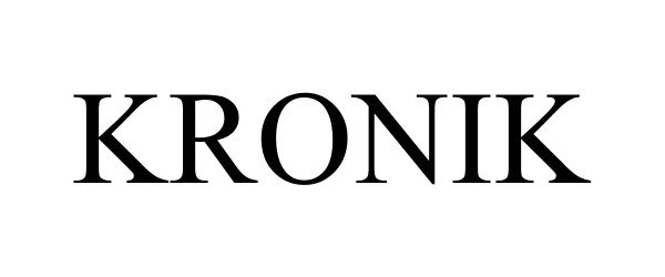 Trademark Logo KRONIK