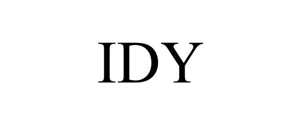 Trademark Logo IDY