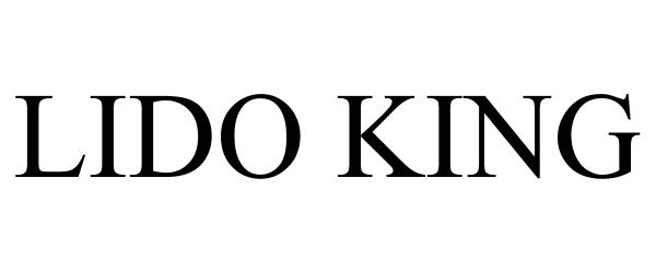 Trademark Logo LIDO KING