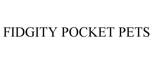  FIDGITY POCKET PETS