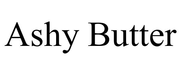 Trademark Logo ASHY BUTTER