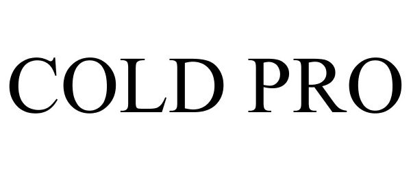 Trademark Logo COLD PRO