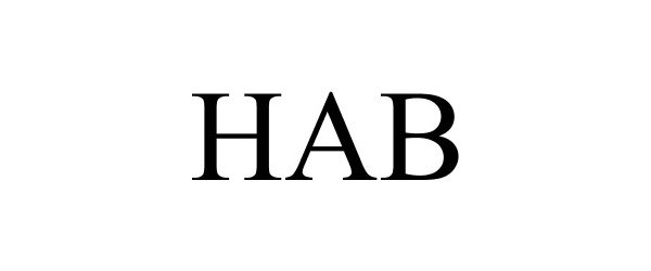 Trademark Logo HAB