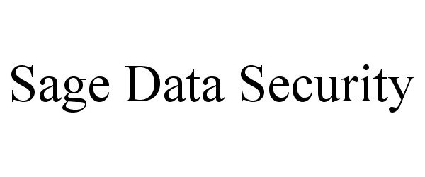  SAGE DATA SECURITY