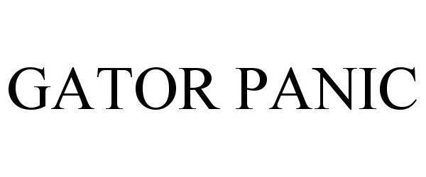 Trademark Logo GATOR PANIC