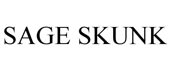 Trademark Logo SAGE SKUNK