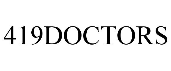 Trademark Logo 419DOCTORS