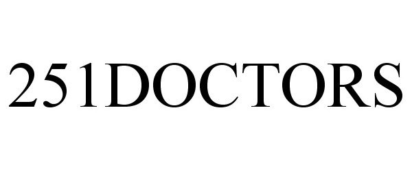 Trademark Logo 251DOCTORS