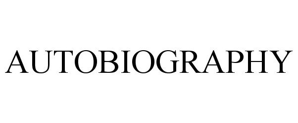 Trademark Logo AUTOBIOGRAPHY