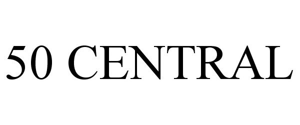 Trademark Logo 50 CENTRAL