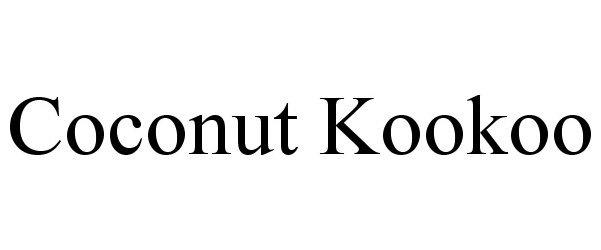  COCONUT KOOKOO
