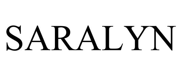 Trademark Logo SARALYN