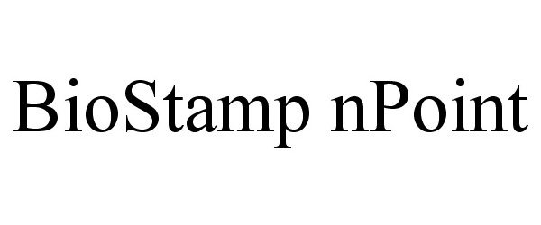 Trademark Logo BIOSTAMP NPOINT