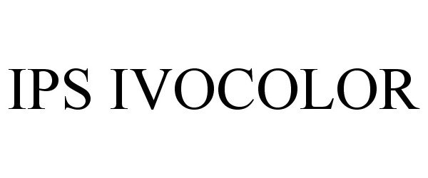 Trademark Logo IPS IVOCOLOR