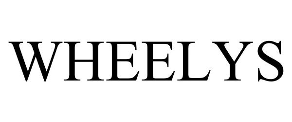 Trademark Logo WHEELYS