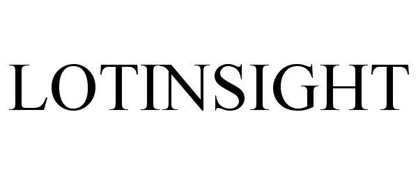 Trademark Logo LOTINSIGHT