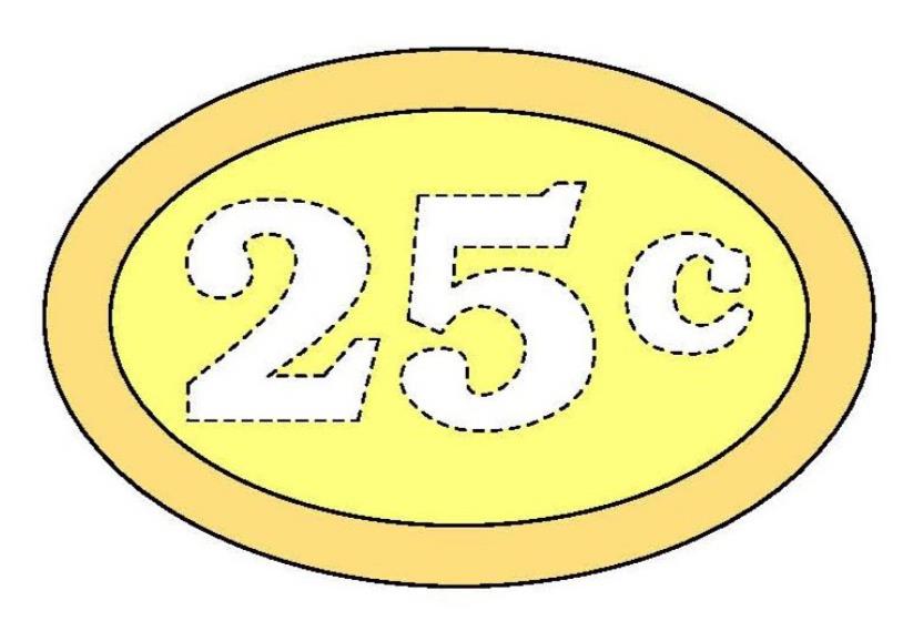 Trademark Logo 25¢