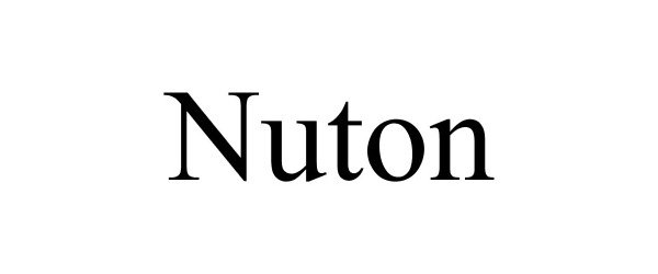 Trademark Logo NUTON