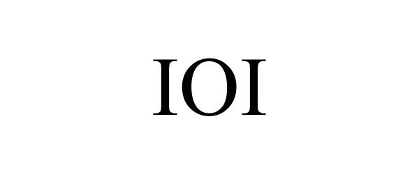 Trademark Logo IOI