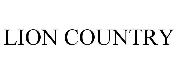 Trademark Logo LION COUNTRY