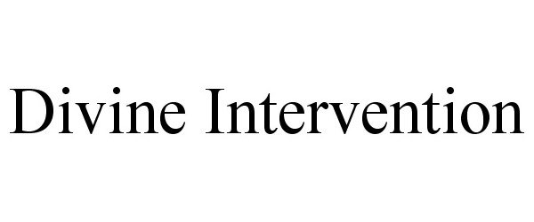 Trademark Logo DIVINE INTERVENTION