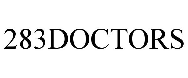 Trademark Logo 283DOCTORS