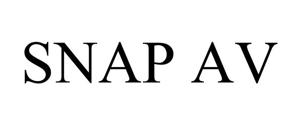 Trademark Logo SNAP AV