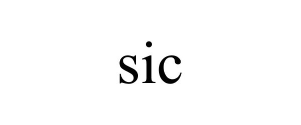 Trademark Logo SIC