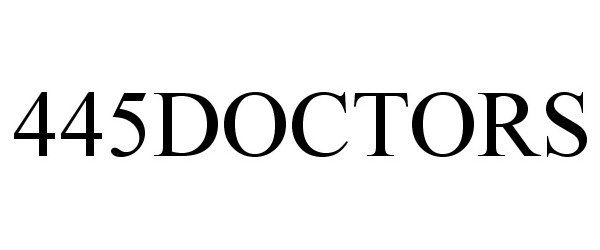Trademark Logo 445DOCTORS