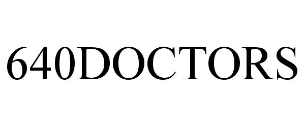 Trademark Logo 640DOCTORS