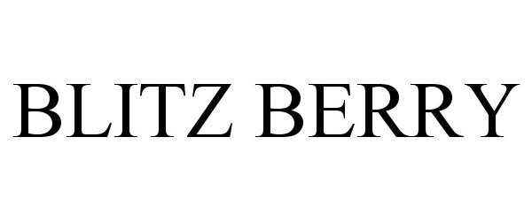 Trademark Logo BLITZ BERRY
