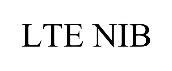 Trademark Logo LTE NIB