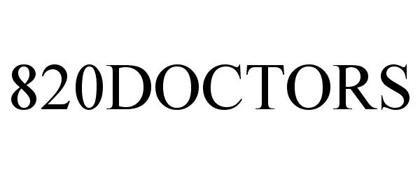 Trademark Logo 820DOCTORS