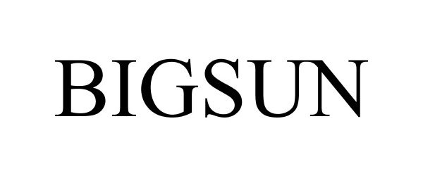Trademark Logo BIGSUN