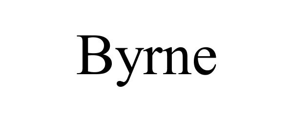 Trademark Logo BYRNE