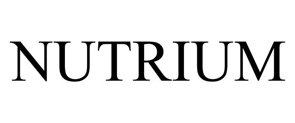 Trademark Logo NUTRIUM