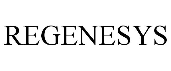 Trademark Logo REGENESYS