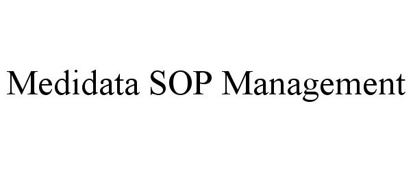  MEDIDATA SOP MANAGEMENT