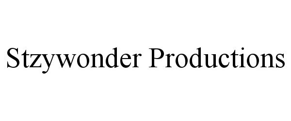 Trademark Logo STZYWONDER PRODUCTIONS