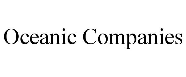 Trademark Logo OCEANIC COMPANIES