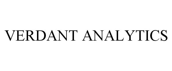 Trademark Logo VERDANT ANALYTICS