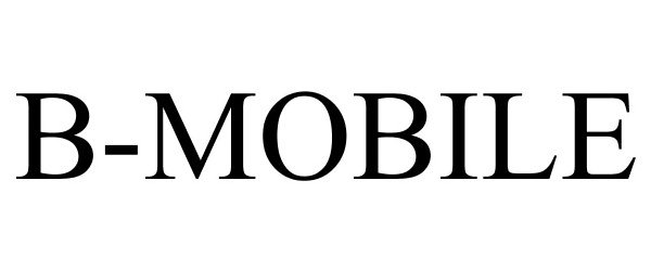 Trademark Logo B-MOBILE