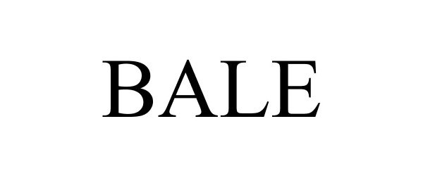 Trademark Logo BALE
