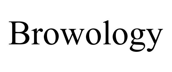 Trademark Logo BROWOLOGY
